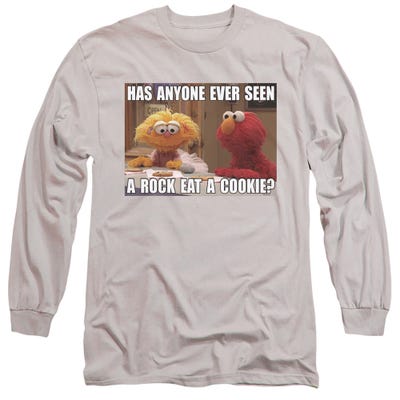 Sesame Street Rock Eat A Cookie Long Sleeve Shirt