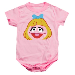 Sesame Street/prairie Dawn Face Baby Bodysuit