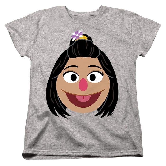 Sesame Street/ji-young Face Womens T-Shirt