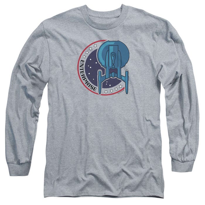 Star Trek - Enterprise Patch Heather Long Sleeve Shirt