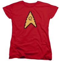 Star Trek 8 Bit Engineering Womens T-Shirt