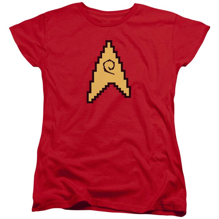 Star Trek 8 Bit Engineering Womens T-Shirt