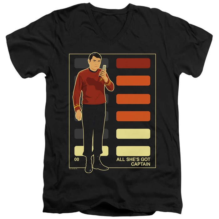 Star Trek All Shes Got Captain V-Neck T-Shirt