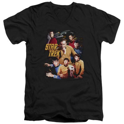 Star Trek At The Controls V-Neck T-Shirt