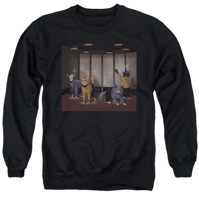 Star Trek Beam Meow Up Sweatshirt