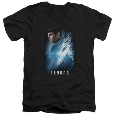 Star Trek Beyond Spock Poster V-Neck T-Shirt