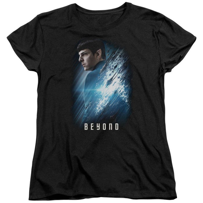 Star Trek Beyond Spock Poster Womens T-Shirt