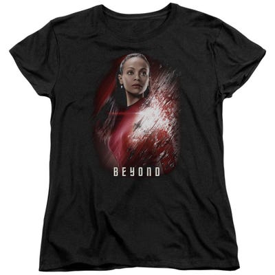 Star Trek Beyond Uhura Poster Womens T-Shirt