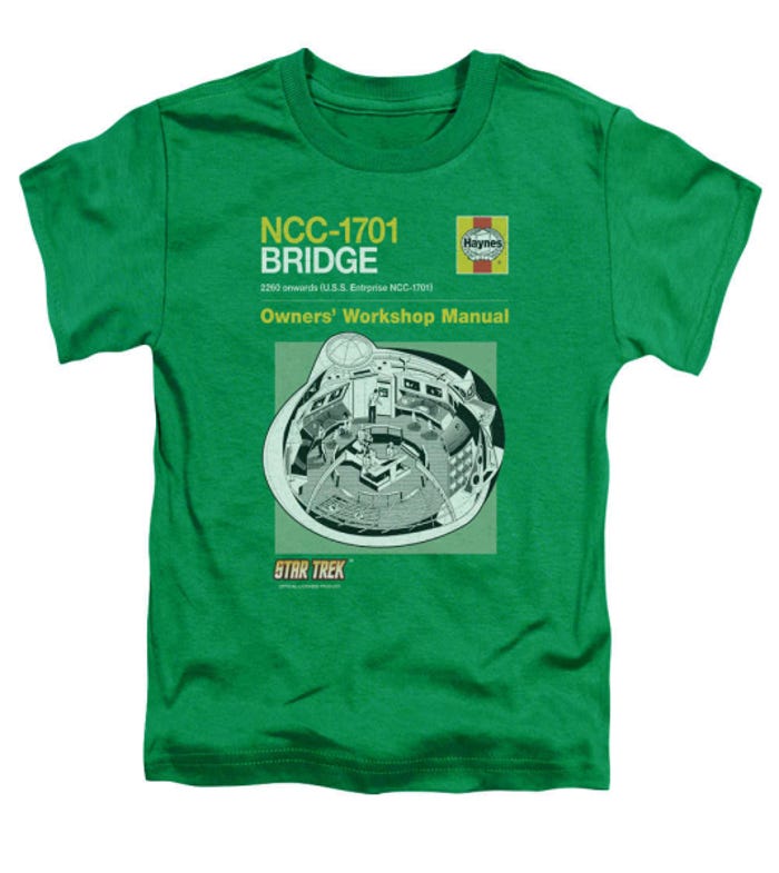 Star Trek Bridge Manual Toddler T-Shirt