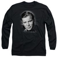 Star Trek Captain Kirk Portrait Long Sleeve Shirt
