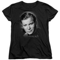 Star Trek Captain Kirk Portrait Womens T-Shirt