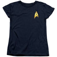 Star Trek Command Badge Womens T-Shirt