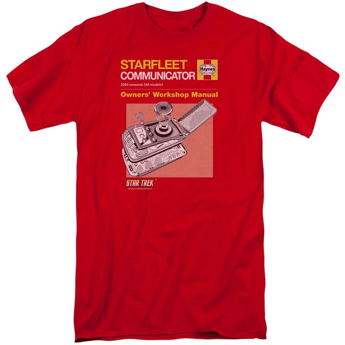 Star Trek Communicater Manual Tall T-Shirt