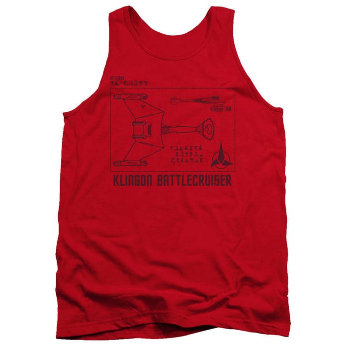 Star Trek D7 Diagram Tank Top
