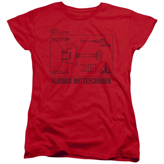 Star Trek D7 Diagram Womens T-Shirt