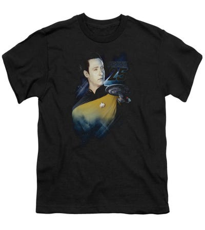 Star Trek Data 25Th Kids T-Shirt