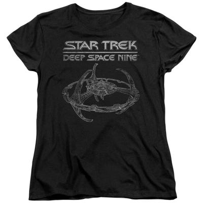 Star Trek Deep Space Nine Station Womens T-Shirt