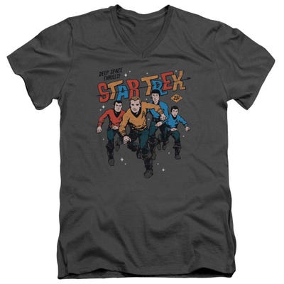 Star Trek Deep Space Thrills V-Neck T-Shirt