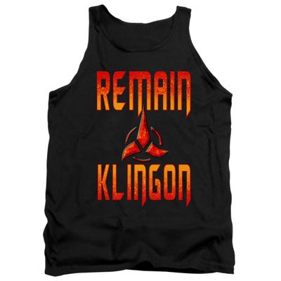 Star Trek Discovery Remain Klingon Tank Top