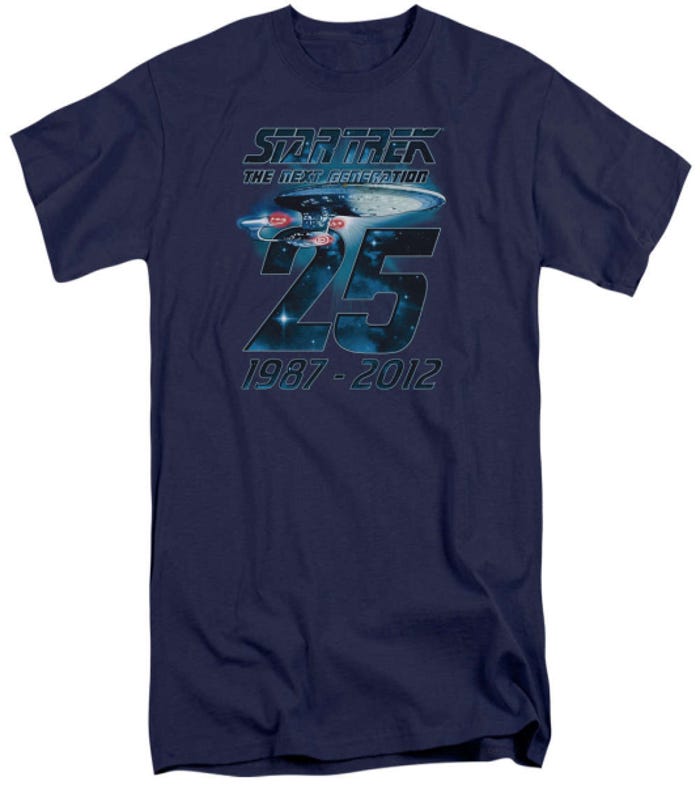 Star Trek Enterprise 25 Tall T-Shirt