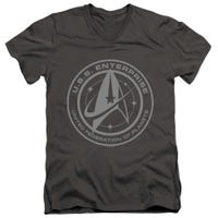 Star Trek Enterprise Crest V-Neck T-Shirt