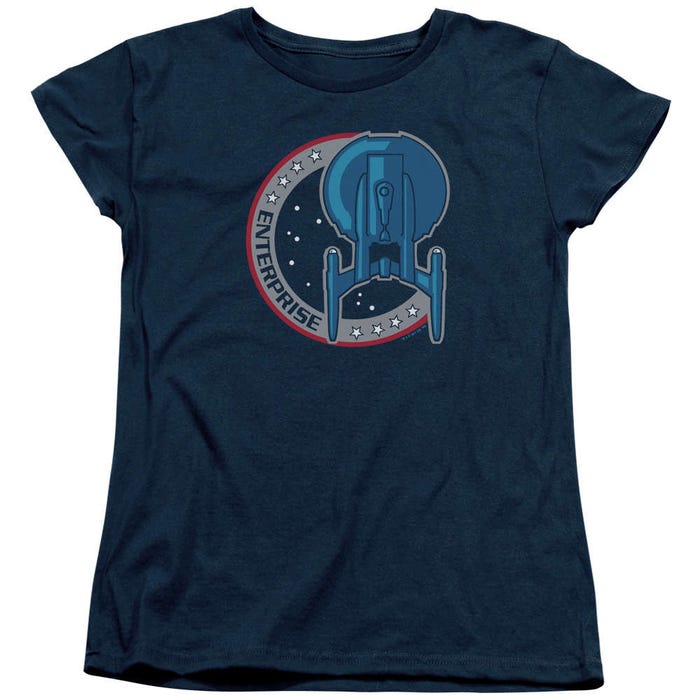 Star Trek Enterprise Patch Womens T-Shirt