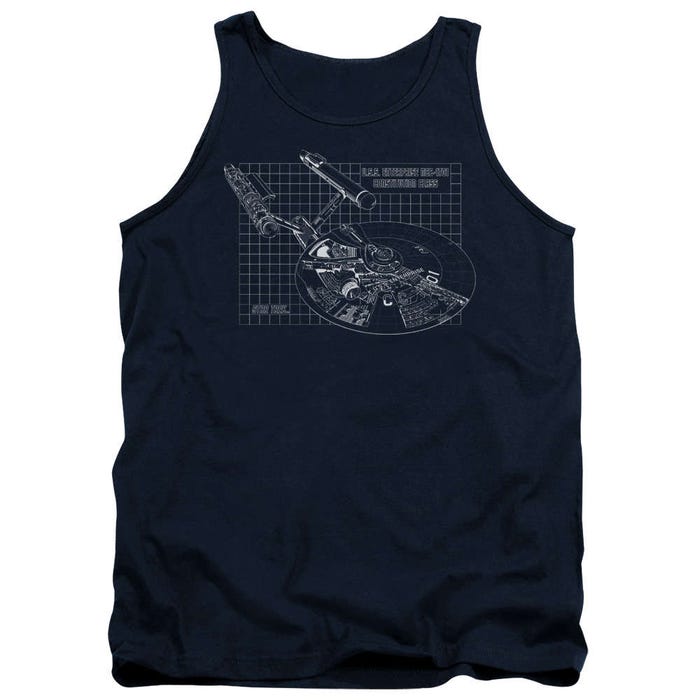 Star Trek Enterprise Prints Tank Top