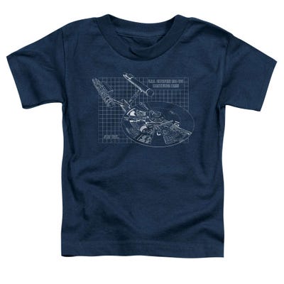 Star Trek Enterprise Prints Toddler T-Shirt