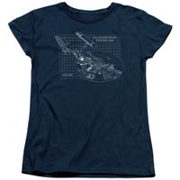Star Trek Enterprise Prints Womens T-Shirt