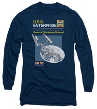 Star Trek Enterprise Workshop Manual Long Sleeve Shirt