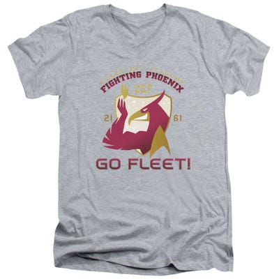 Star Trek Fighting Phoenix Go Fleet V-Neck T-Shirt