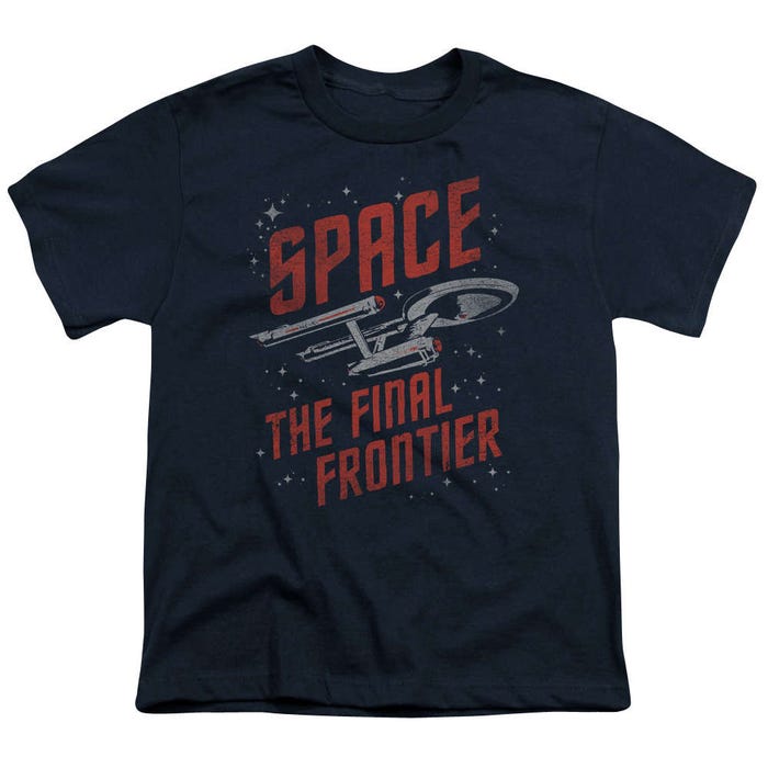 Star Trek Final Frontier Space Travel Kids T-Shirt