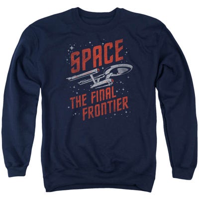 Star Trek Final Frontier Space Travel Sweatshirt