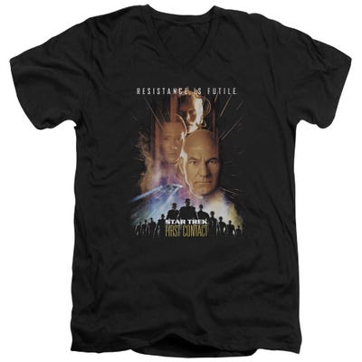 Star Trek First Contact Movie V-Neck T-Shirt