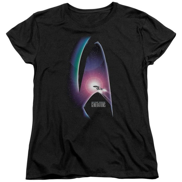 Star Trek Generations Movie Womens T-Shirt