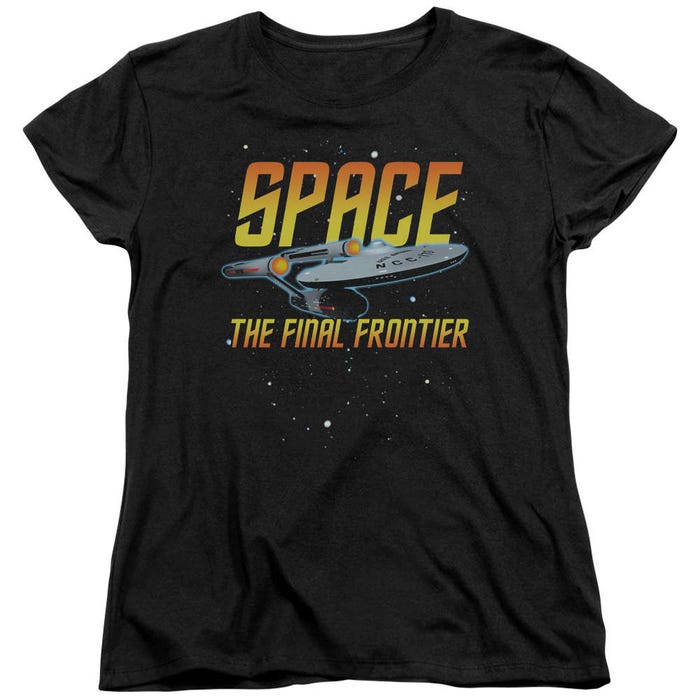 Star Trek In Space Womens T-Shirt