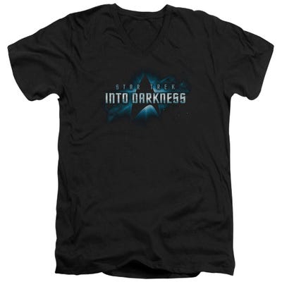 Star Trek Into Darkness Logo V-Neck T-Shirt