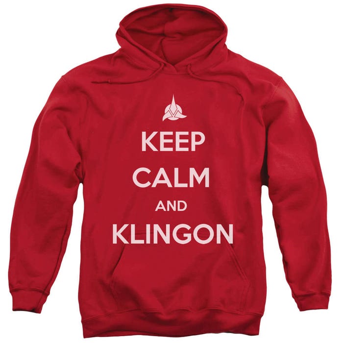 Star Trek Keep Calm And klingon Hoodie