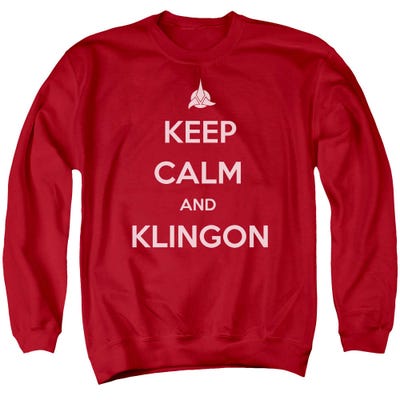 Star Trek Keep Calm And klingon Sweatshirt