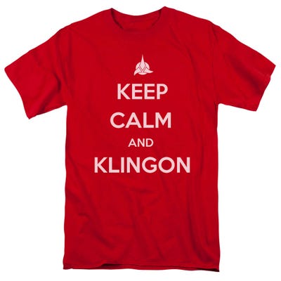 Star Trek Keep Calm And klingon T-Shirt