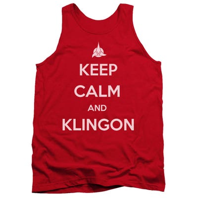 Star Trek Keep Calm And klingon Tank Top