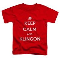 Star Trek Keep Calm And klingon Toddler T-Shirt