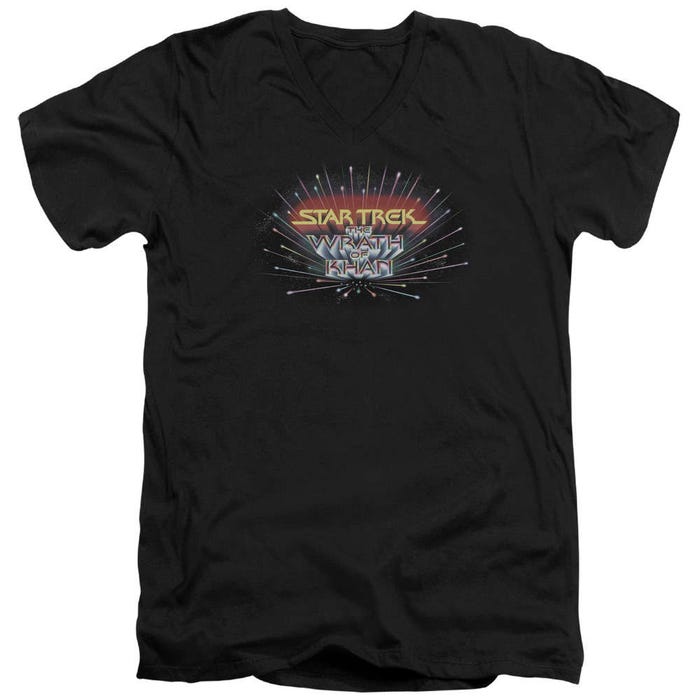 Star Trek Khan Logo V-Neck T-Shirt