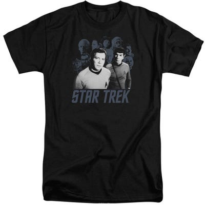 Star Trek Kirk Spock And Company Tall T-Shirt