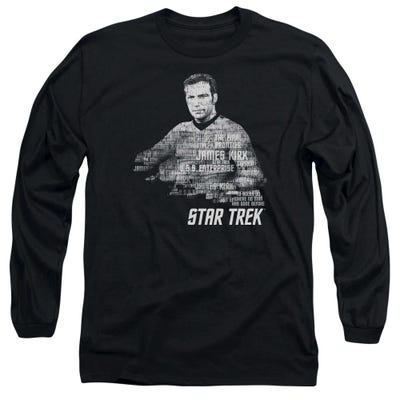 Star Trek Kirk Words Long Sleeve Shirt