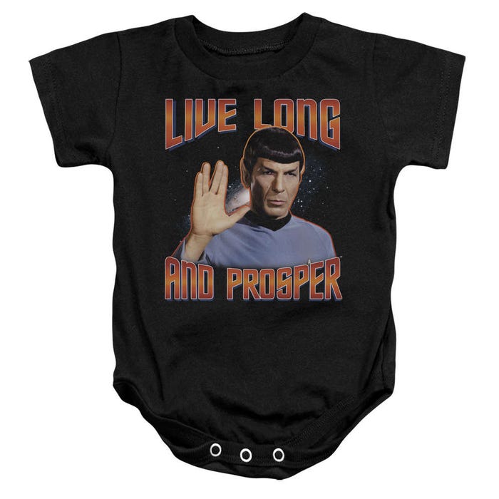 Star Trek Live Long and Prosper Spock Baby Bodysuit