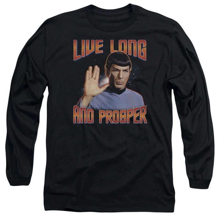 Star Trek Live Long and Prosper Spock Long Sleeve Shirt