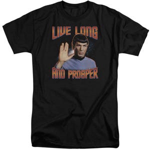 Star Trek Live Long and Prosper Spock Tall T-Shirt