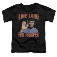 Star Trek Live Long and Prosper Spock Toddler T-Shirt