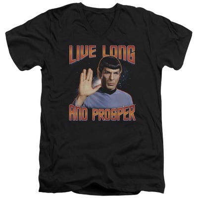 Star Trek Live Long and Prosper Spock V-Neck T-Shirt